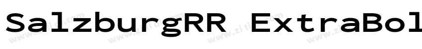 SalzburgRR ExtraBold字体转换